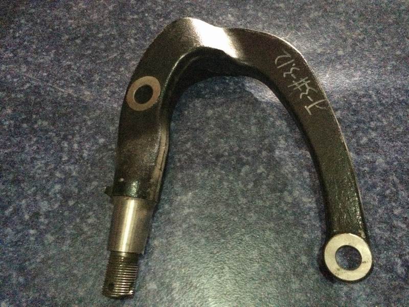 Cross-tie arm, left, 2.7t, 165/big end facing up