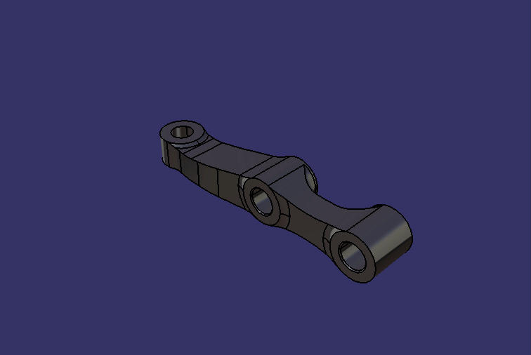 Cross-tie arm, left, 3.5t, 165/big end facing down