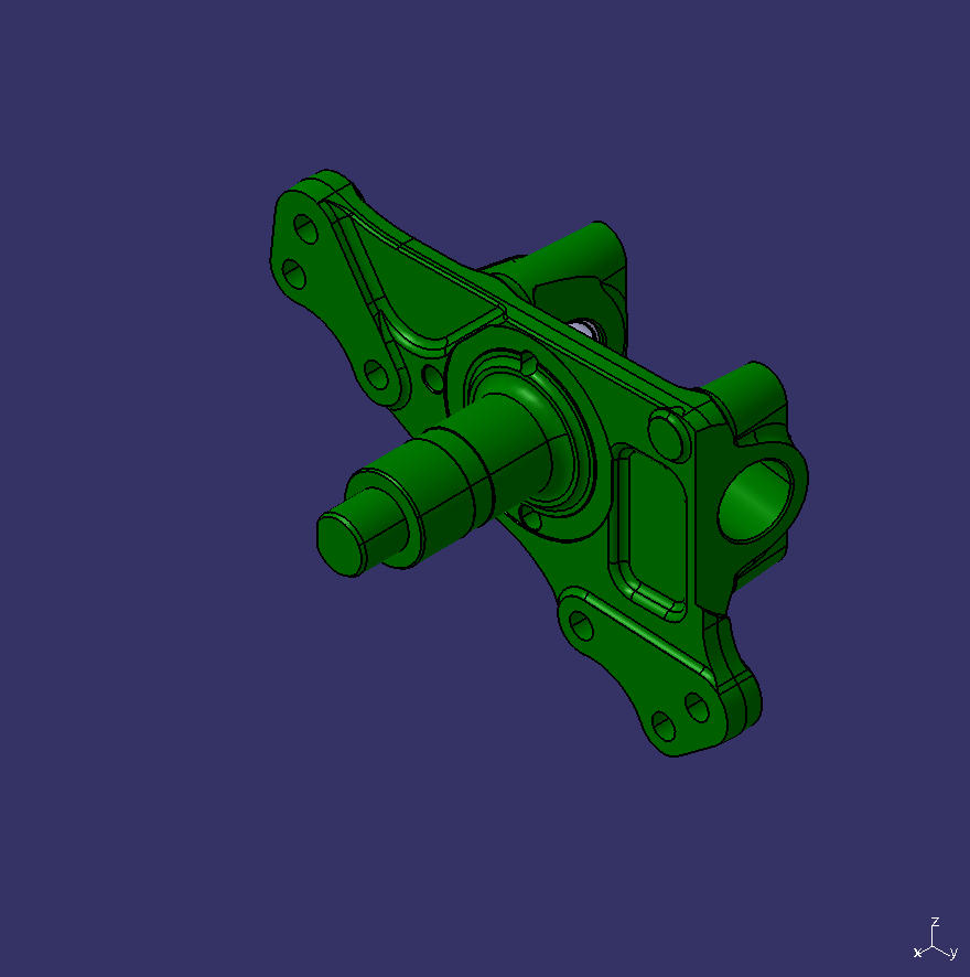 Steering joint with bushing assembly, left, 7.5T, disc/φ70/φ70