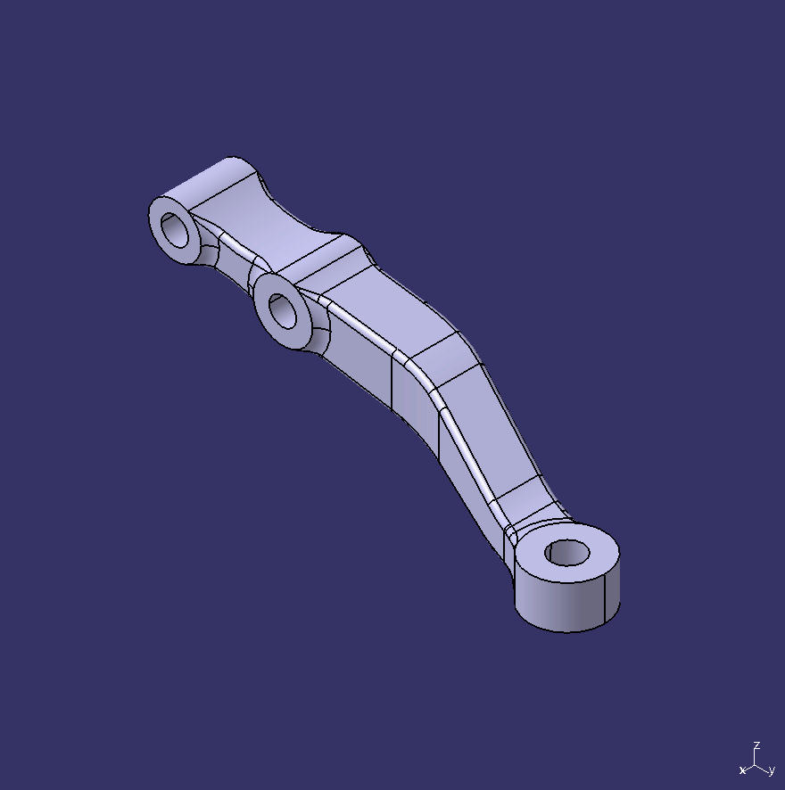 Steering joint arm, left, 2.5t/242, front 20/big end facing down