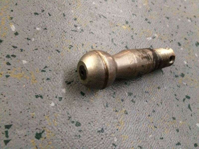 Steering straight rod ball pin