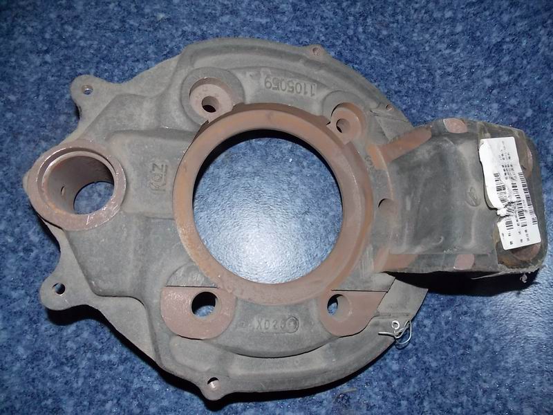 Front left brake base plate assembly
