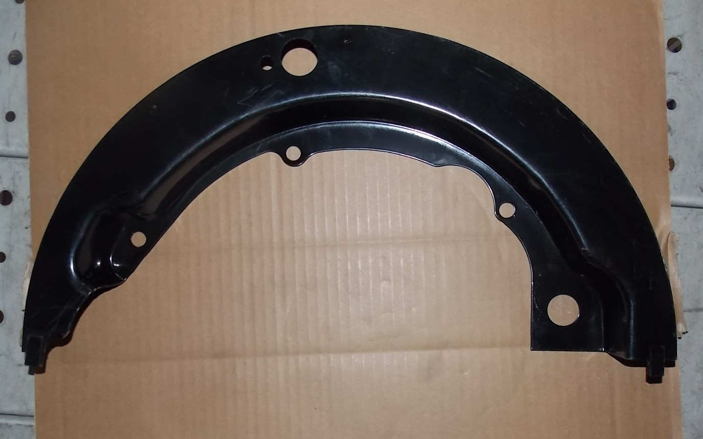 Brake dust cover-top left