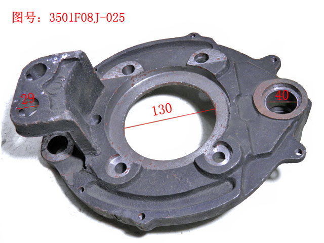 Опорная пластина переднего левого тормоза в сборе