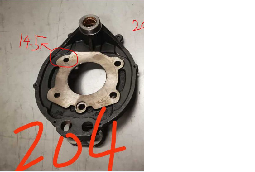 Front brake base plate assembly-left