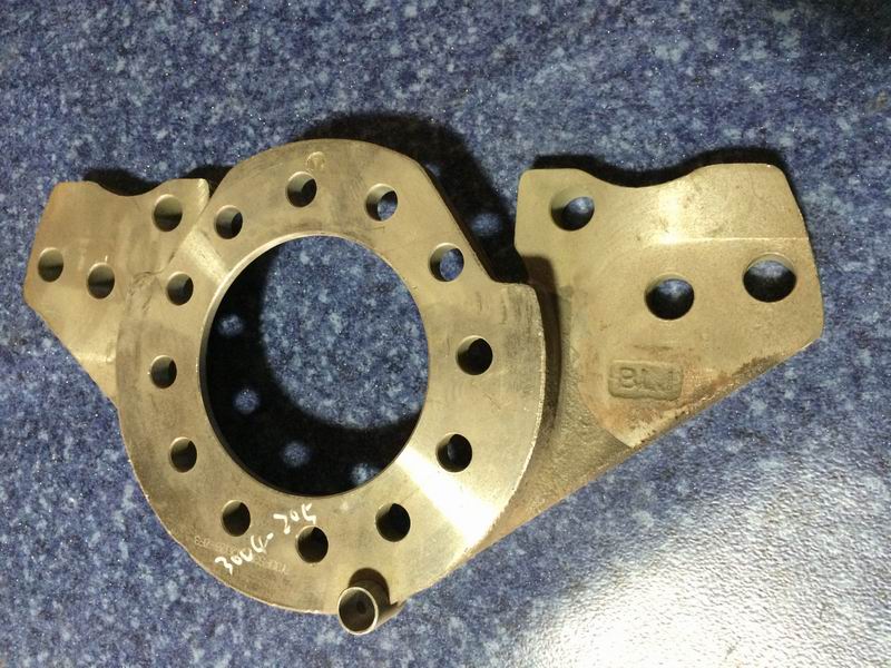 Front brake base plate assembly-right