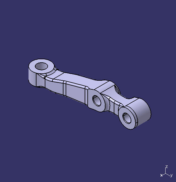 Cross-tie arm, left, 2.5t, 175/big end facing down