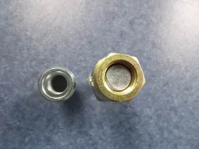 Left rear wheel bolt nut; RB46-1