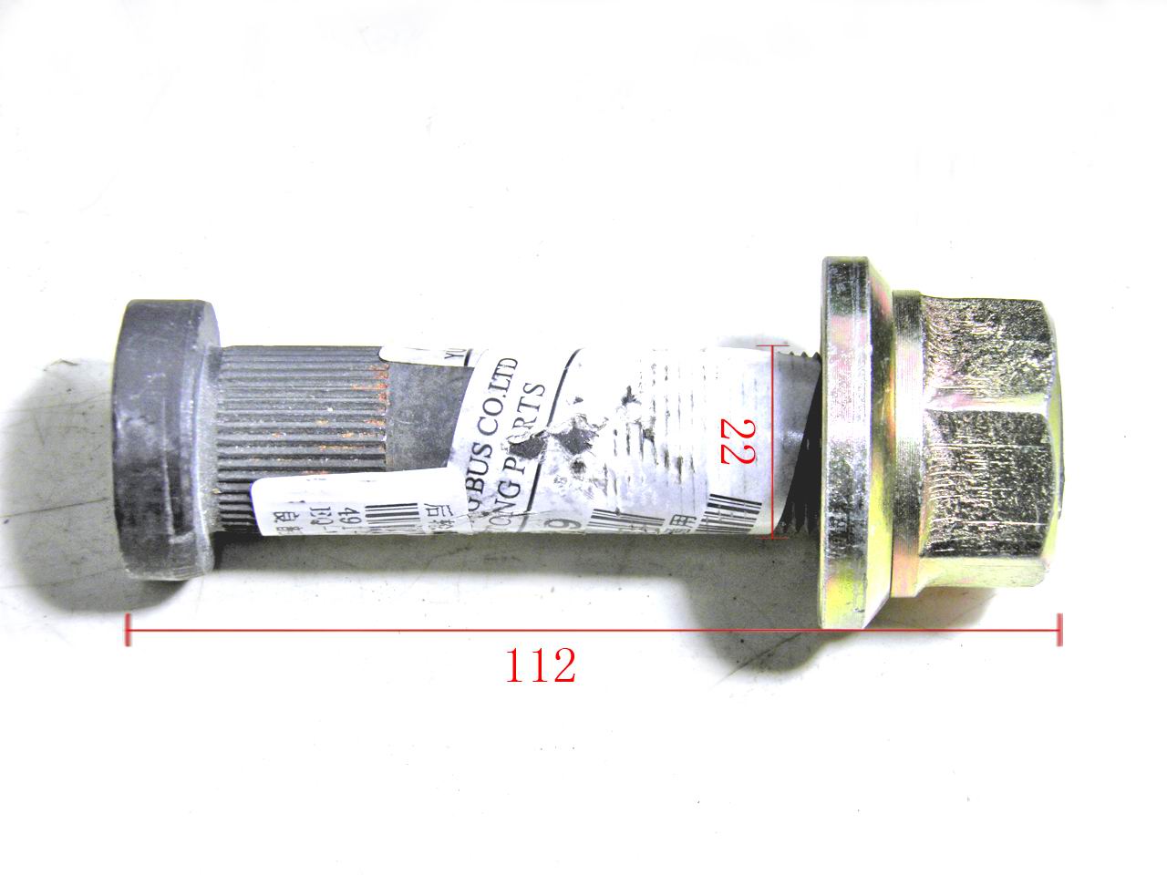 Wheel bolts and nut assembly; contains 2 pieces; all-round left and right-1