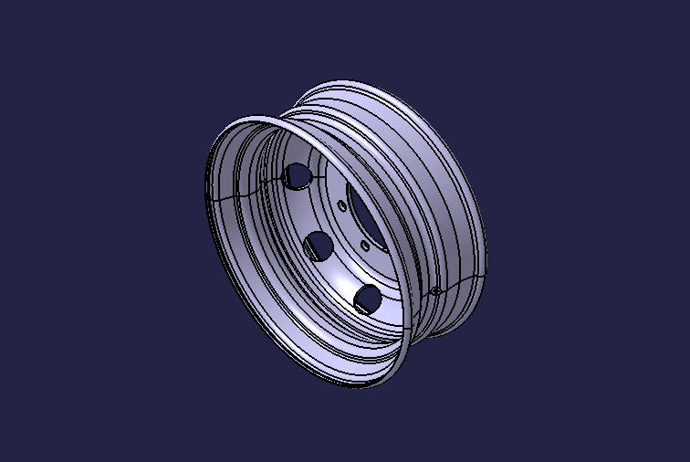 Wheels, steel, 7.50×22.5