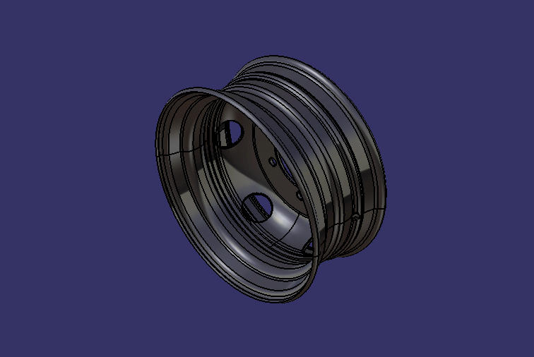 Wheels, steel, 6.75×17.5