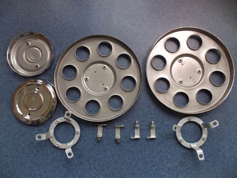 D Small half-size stainless steel wheel cover (6898H series)