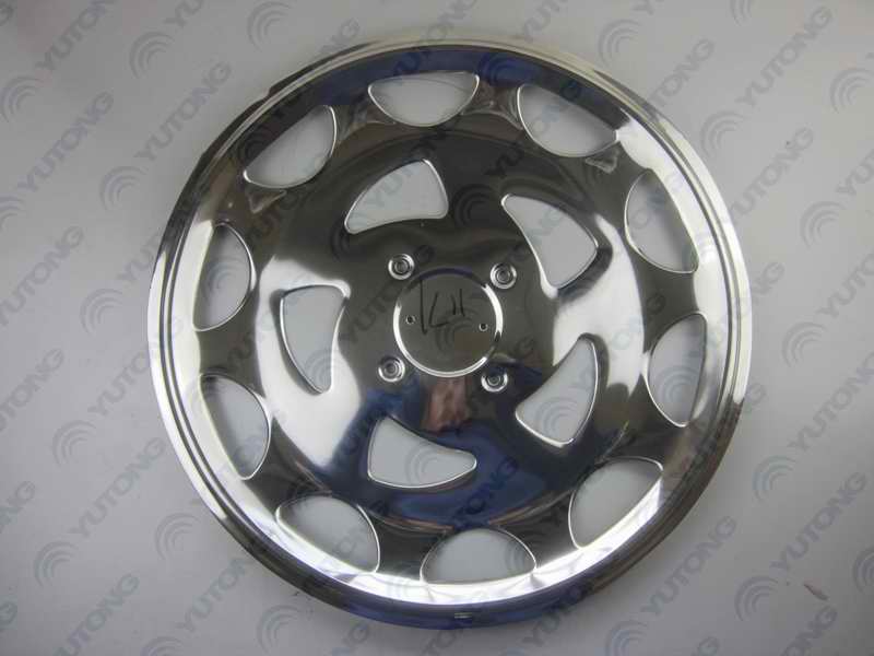 Rear stainless steel wheel cover-left