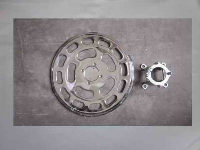 Rear stainless steel wheel cover