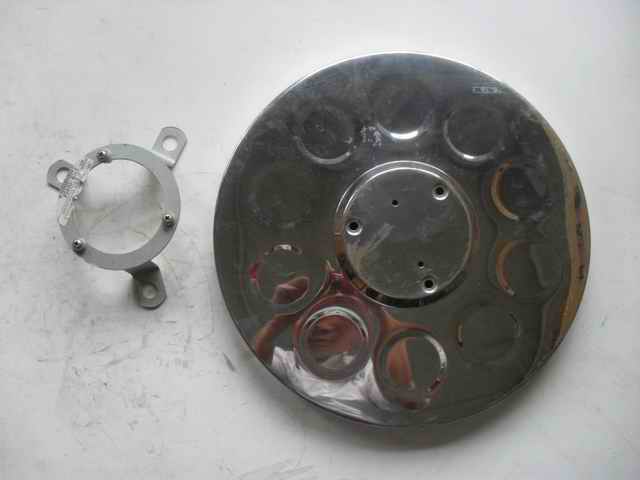 Rear stainless steel wheel cover-right