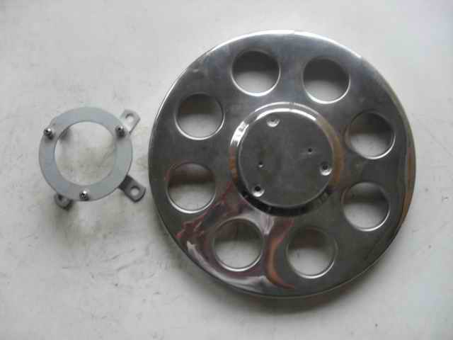 Stainless steel wheel cover-back