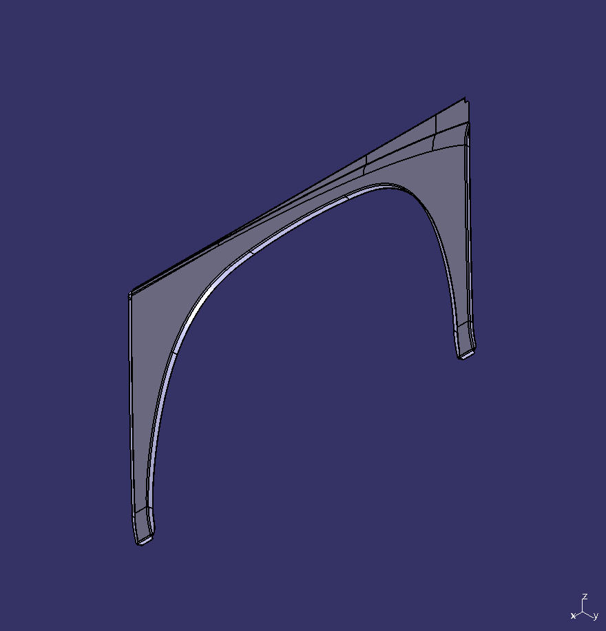 Кожух переднего колеса в сборе, левый, 6128H , с воздухоотводчиком (кожа)