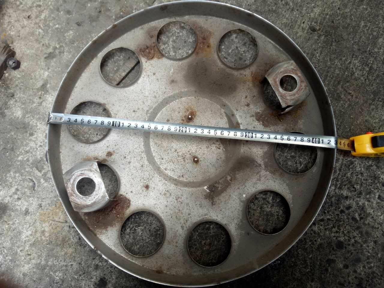 Stainless steel wheel cover (double convex bracket)