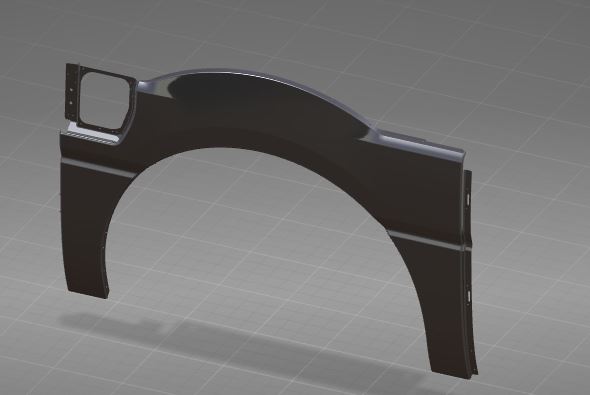 Left side wheel cover assembly