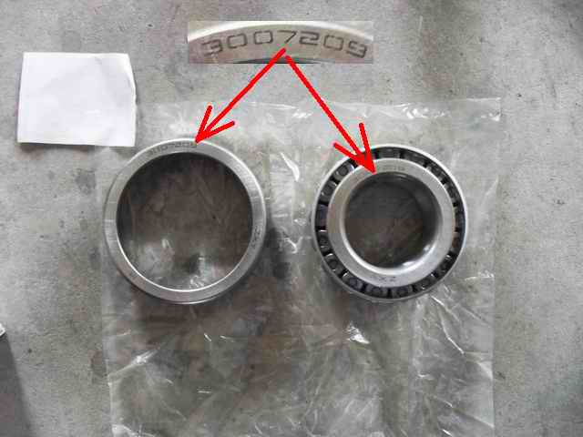 External bearing of wheel hub; 33209; 3103-00271 generation of consumption