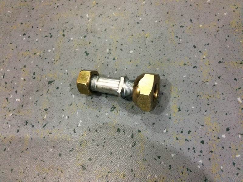 Wheel bolts and nut assembly-left; contains 3 pieces; wheel nut S=41