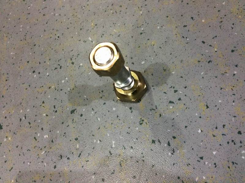 Wheel bolts and nut assembly-left; contains 3 pieces; wheel nut S=41-1
