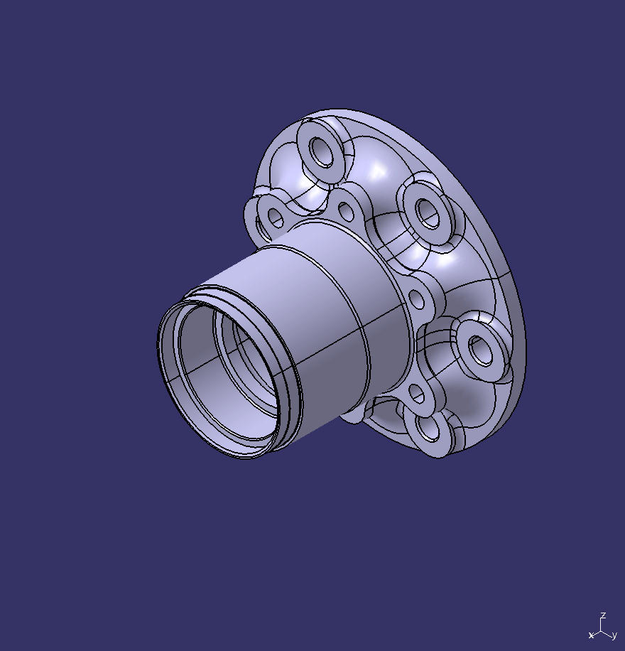 Hub, front, 3.0t/φ205, φ160.8