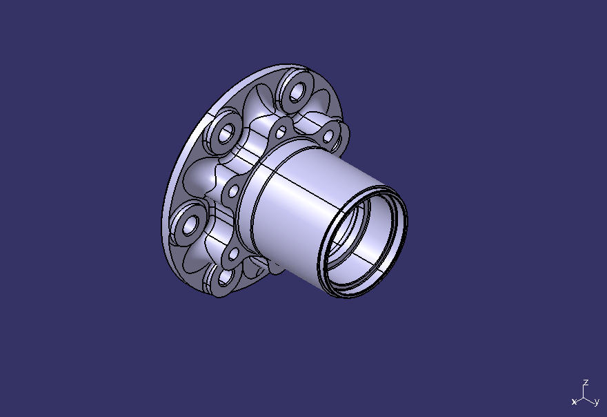 Hub, front, 3.0t/φ205, φ160.8