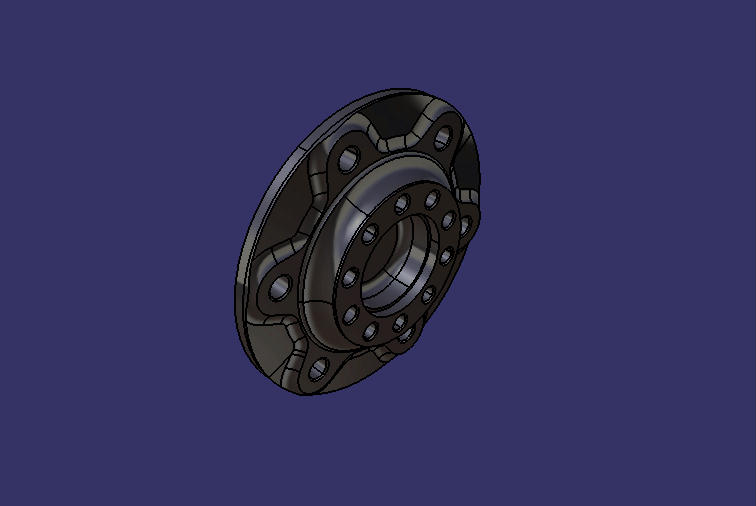 Wheel hub, front, 2.7t/Φ222.25, Φ173.8