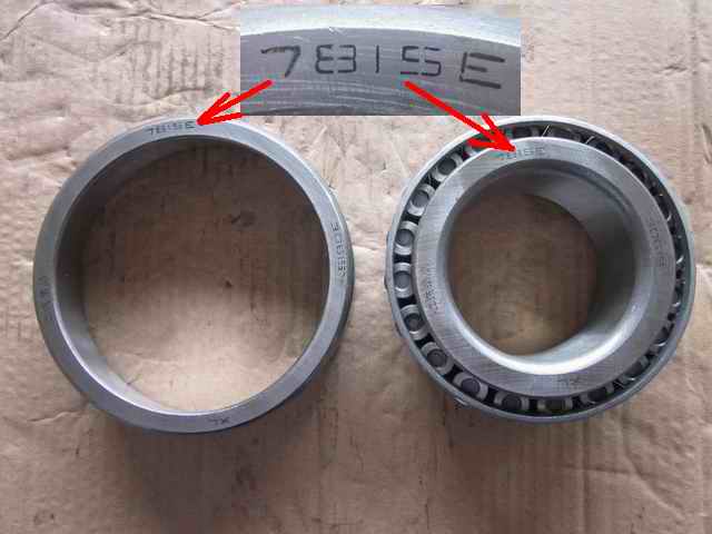 External bearing of the hub; common to 3100-00010-1