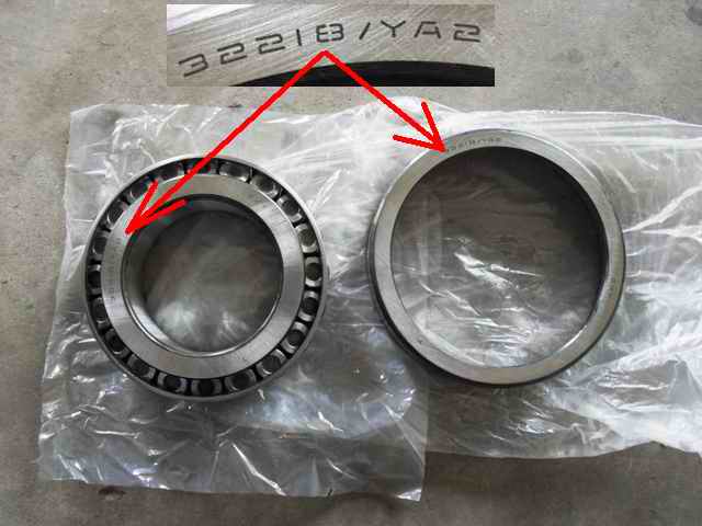 Hub outer bearing; inner diameter 90; outer diameter 160; thickness 42.5