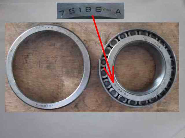 Hub inner bearing; deleted the same as 3100-00033