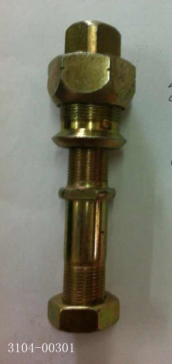 Гайка болта левого колеса