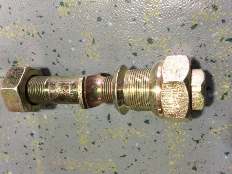 Wheel bolts and nut assembly-right; consume inventory