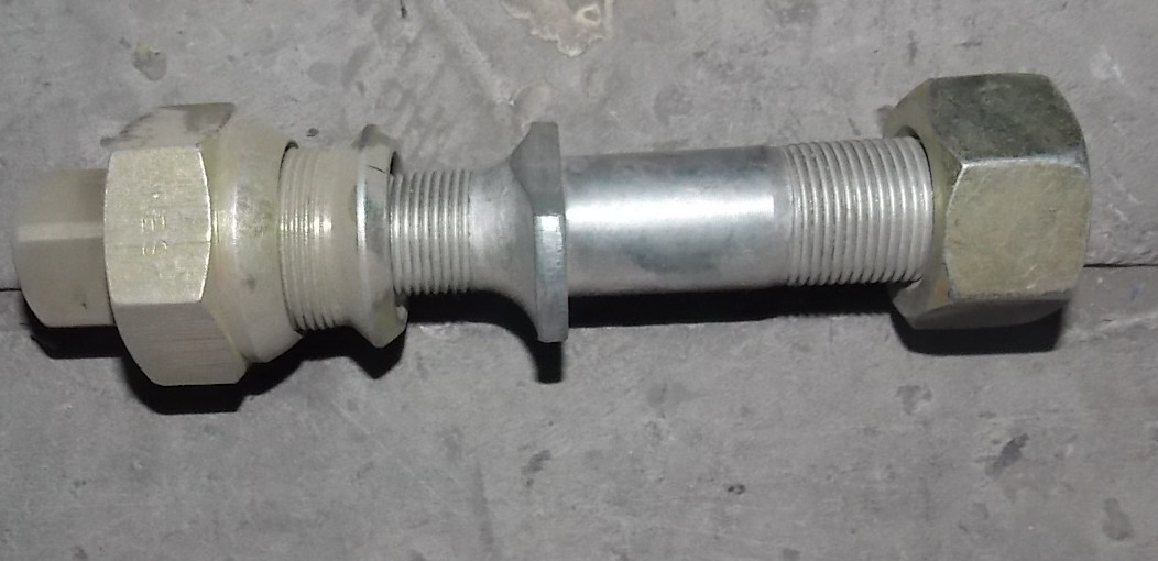 Wheel bolts and nut assembly-left; consume inventory