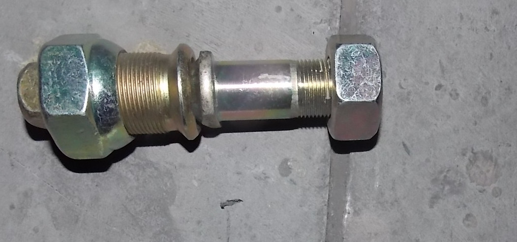 Wheel bolts and nut assembly-right; consume inventory