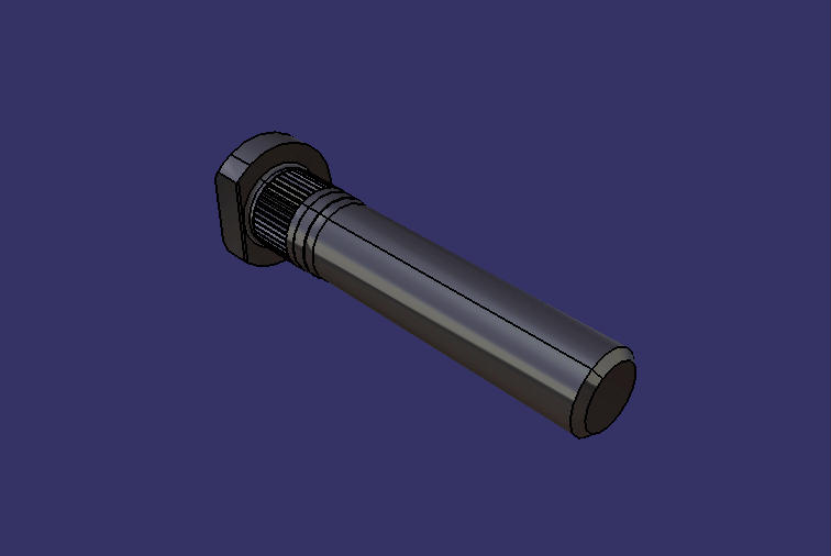 Колесные болты, М 20 *1,5* 100 , 10 .9, обрезанные края + рифление