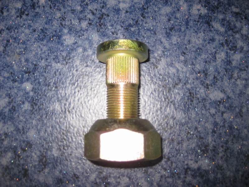 Left wheel bolt and nut assembly; including 2 pieces