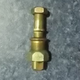 Wheel bolts and nut assembly-left; contains 3 pieces; consume inventory