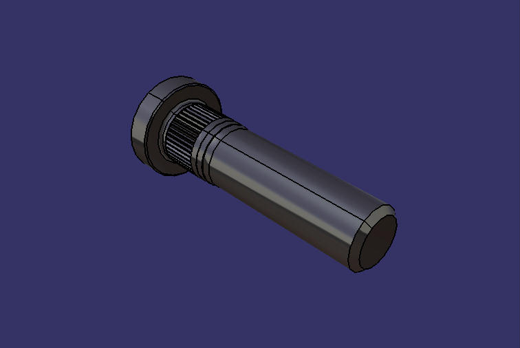 Wheel bolts, M20*1.5*78, 10.9, knurled