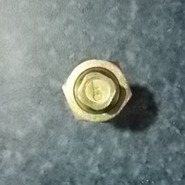 Left wheel bolt and nut assembly; contains 3 pieces-2