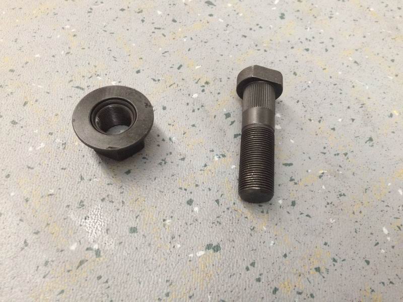 Wheel bolts and nut assembly; including 2 pieces-2