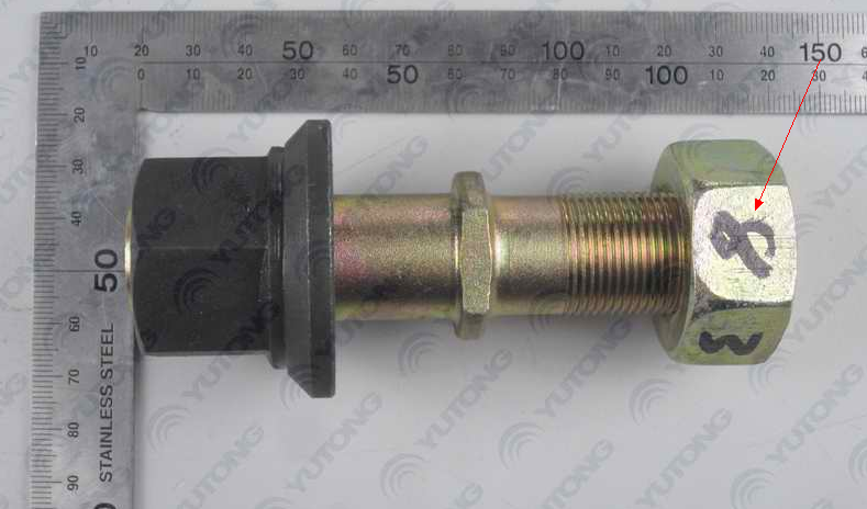 Wheel bolts and nut assembly; contains 3 pieces