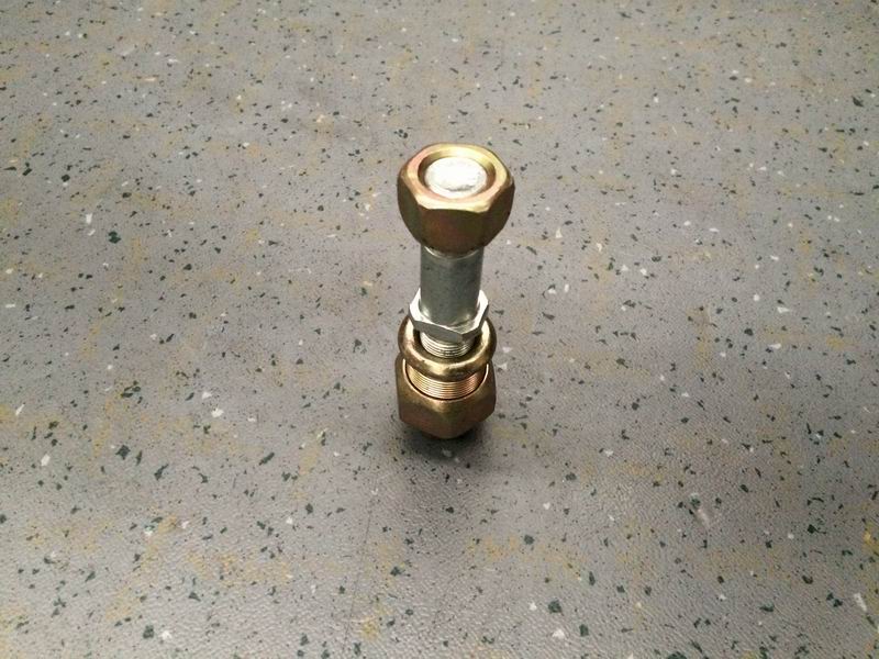 Wheel bolts and nut assembly-left; contains 4 pieces-2
