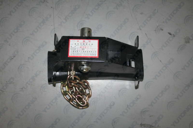 Spare tire lifter, self-locking, stop 202