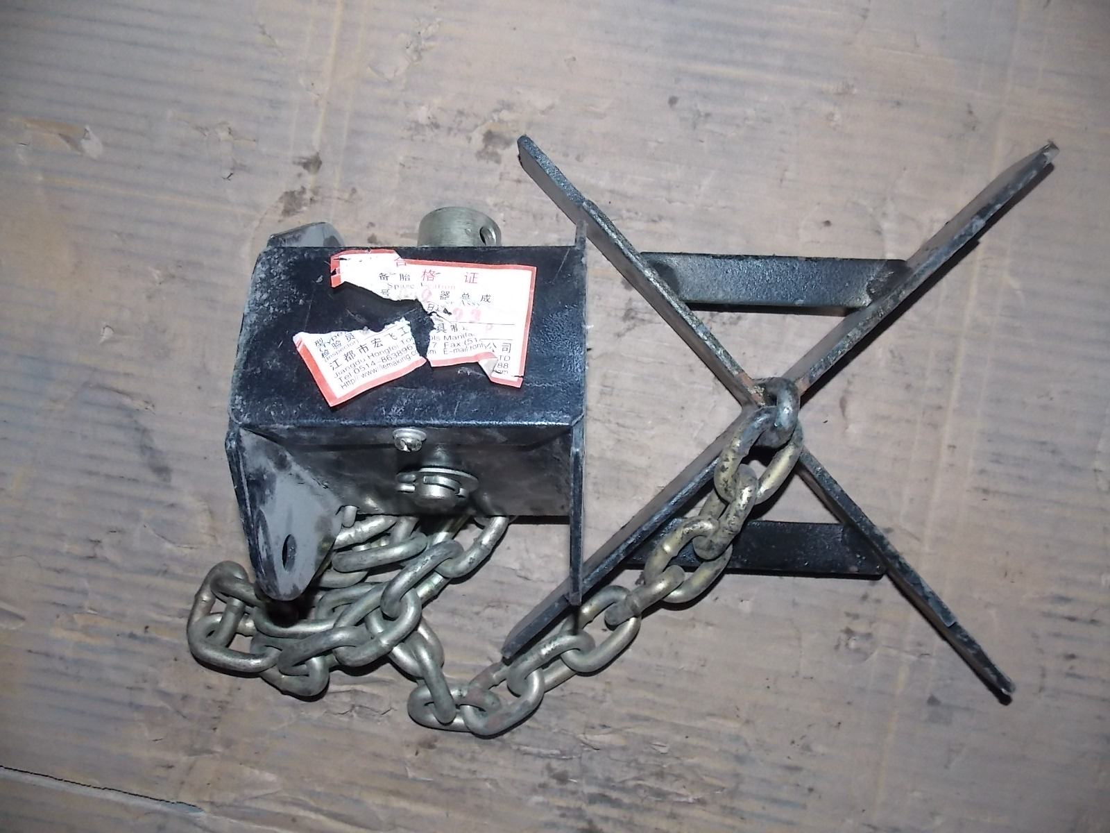 D Spare tire lifter (non-self-locking/stop 222)-3