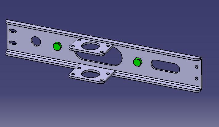 Spare tire bracket, front and rear