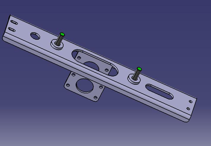Spare tire bracket, front and rear-1