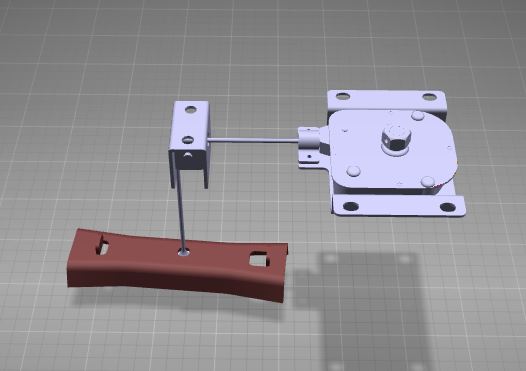 Spare tire lifter, self-locking, stop 171-1