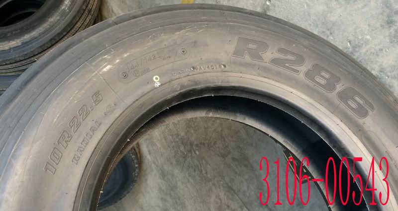 Tires, 10R22.5+16PR+L+R286